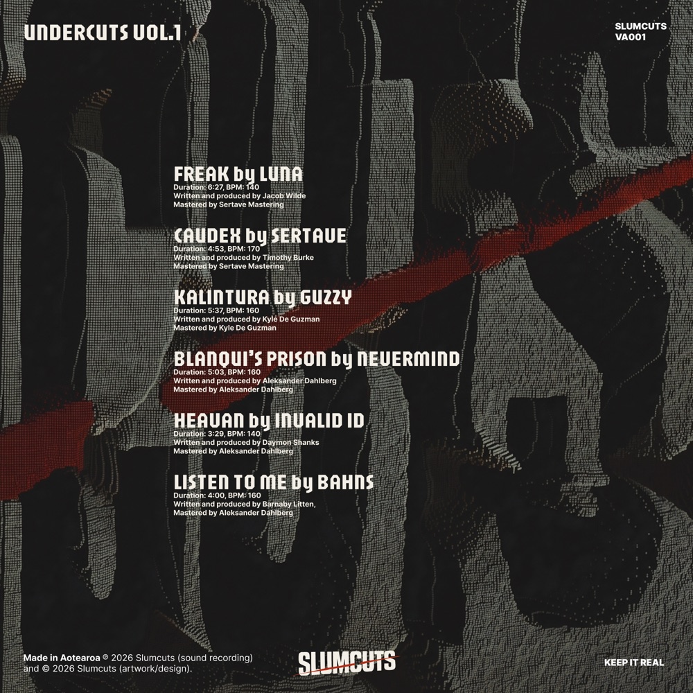 Undercuts Vol.1 — back cover artwork